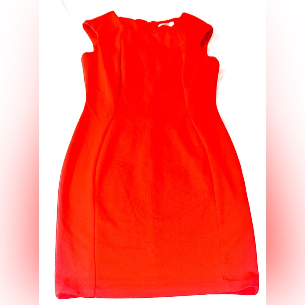 Calvin Klein, bodycon, red dress. Size medium, NWOT. Short. Business casual